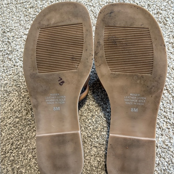 Matisse Roy Slide Women's Nude Casual Braided Leather Sandals Size 8 - Picture 12 of 12